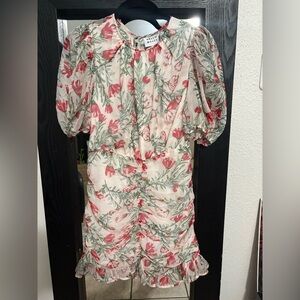 Hello Molly Red and Green Floral Dress